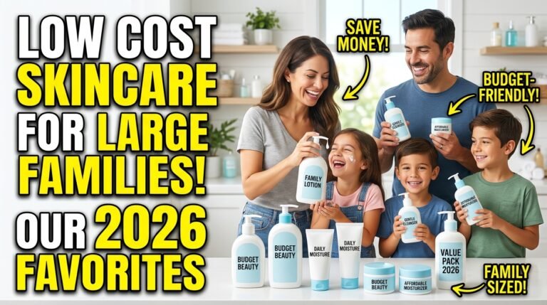 Low Cost Skincare Products for Large Families