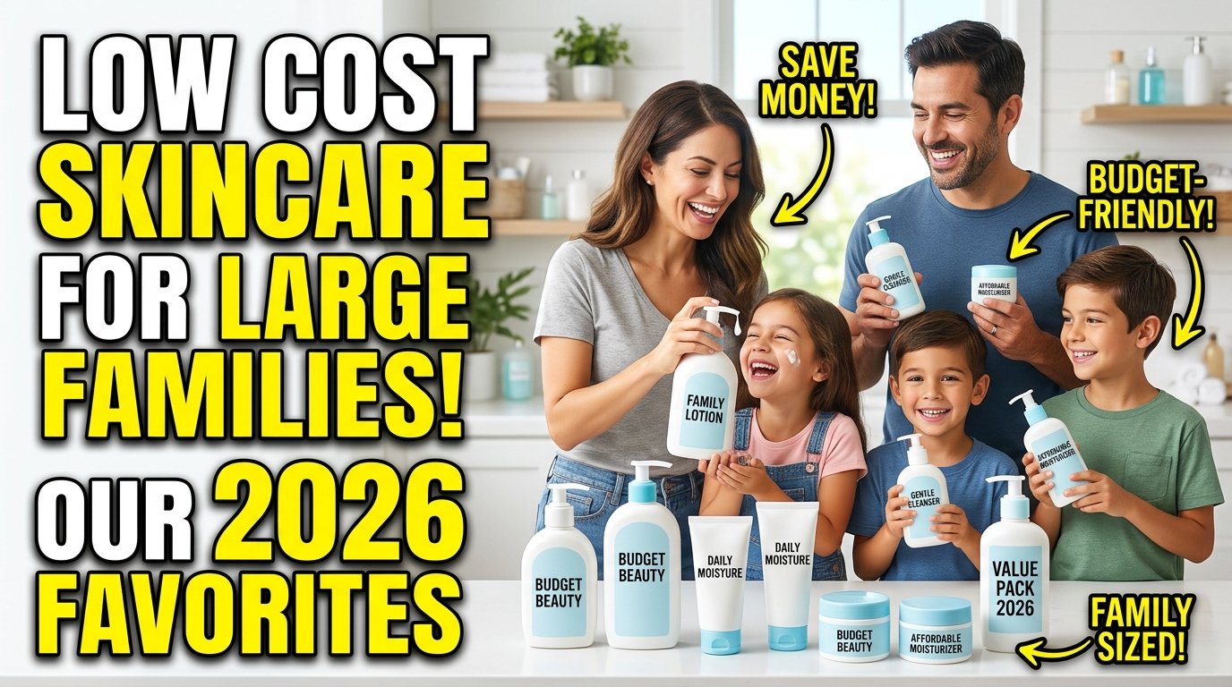 Low Cost Skincare Products for Large Families 2026